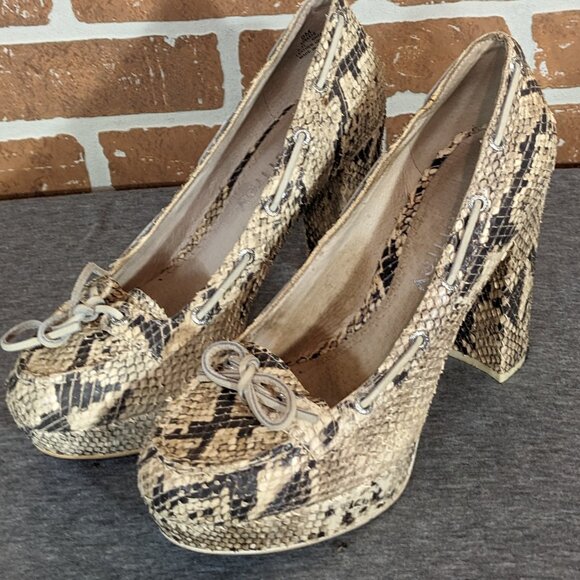 Sperry Reptile Platform Heels - Picture 1 of 7